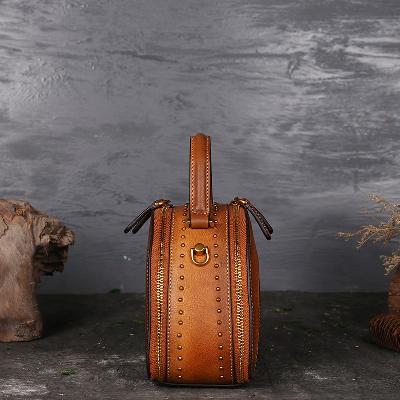 Handbags - Shoulder Bags - Vintage Leather Multi-Functional Suede Cowhide