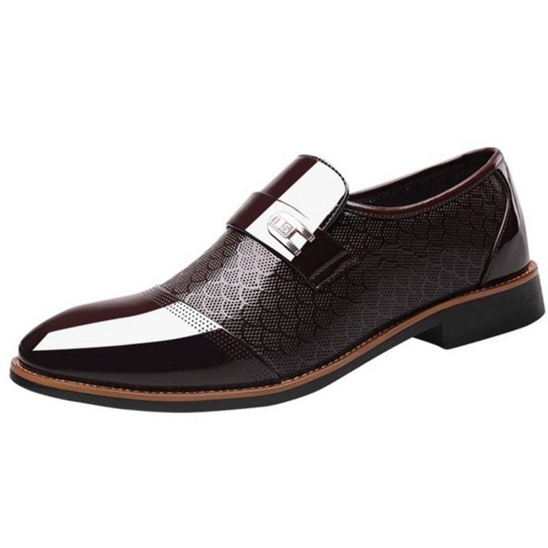 Embossed Men's Leather Shoes, Men's Casual Leather Shoes - Ultim8 Designs 4 U