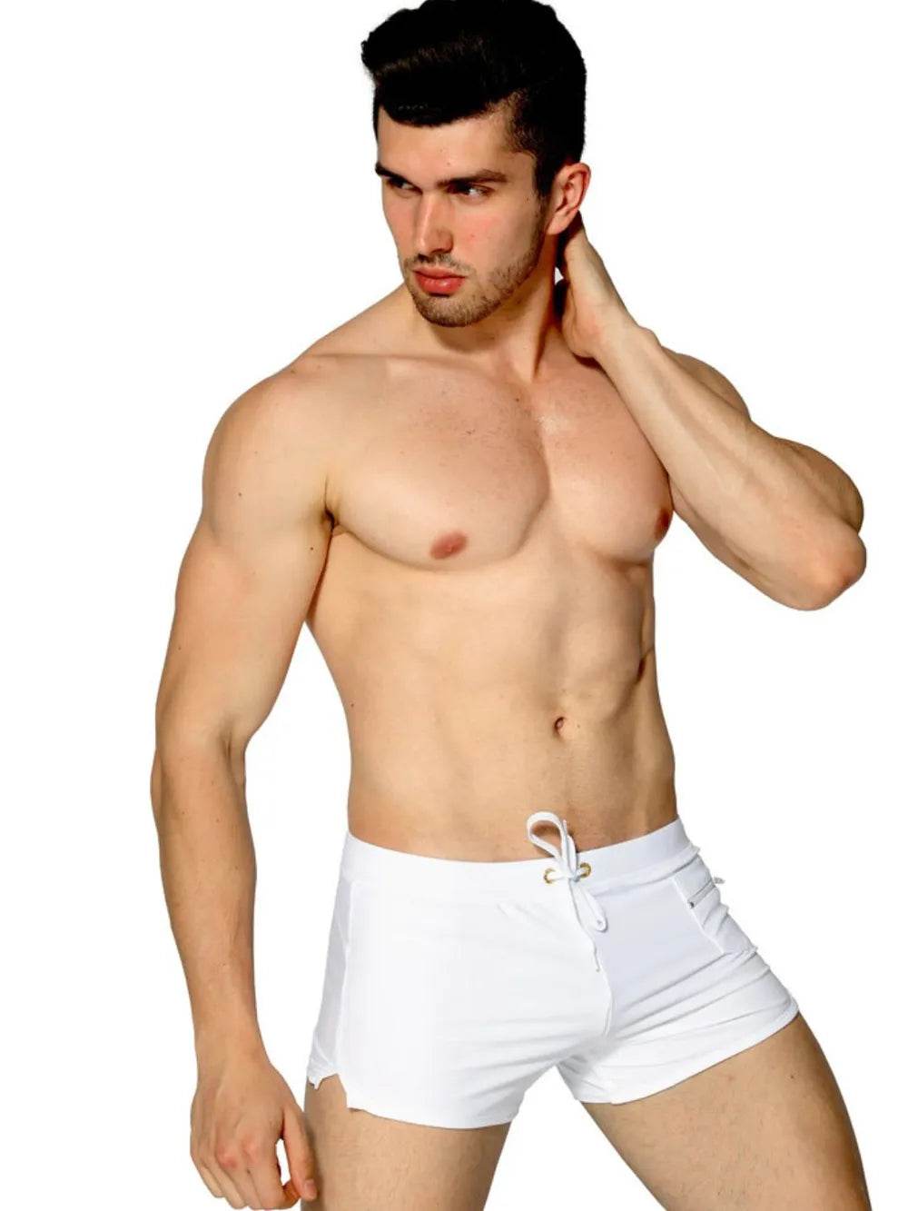 Men's Drawstring Contrast Swim Shorts - Ultim8 Designs 4 U