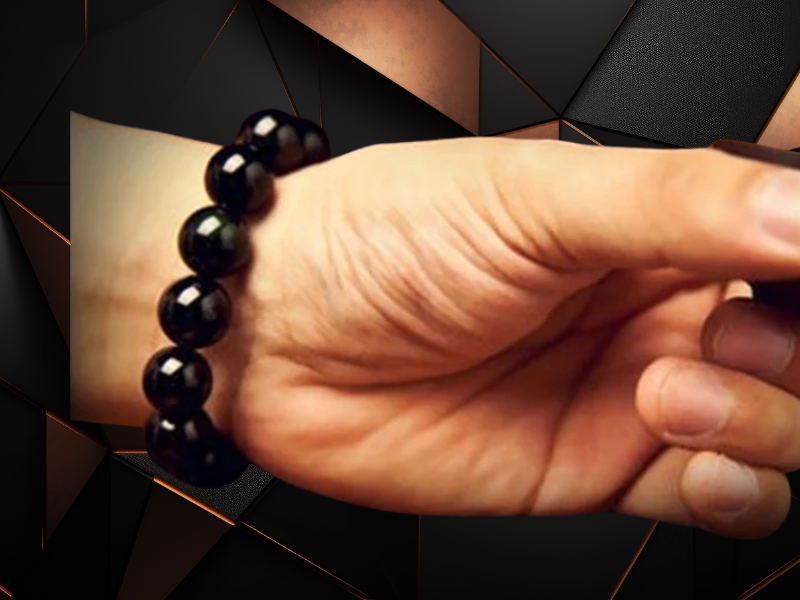 Jewelry - Bracelets - Natural Rainbow Eye Obsidian Unisex