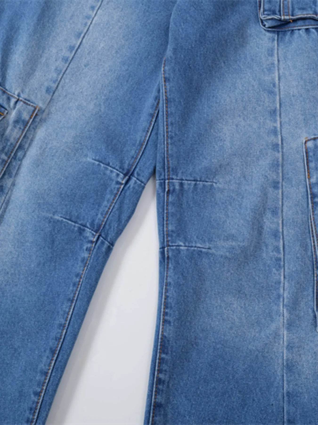 Men's Wide Leg Cargo Jeans - Ultim8 Designs 4 U
