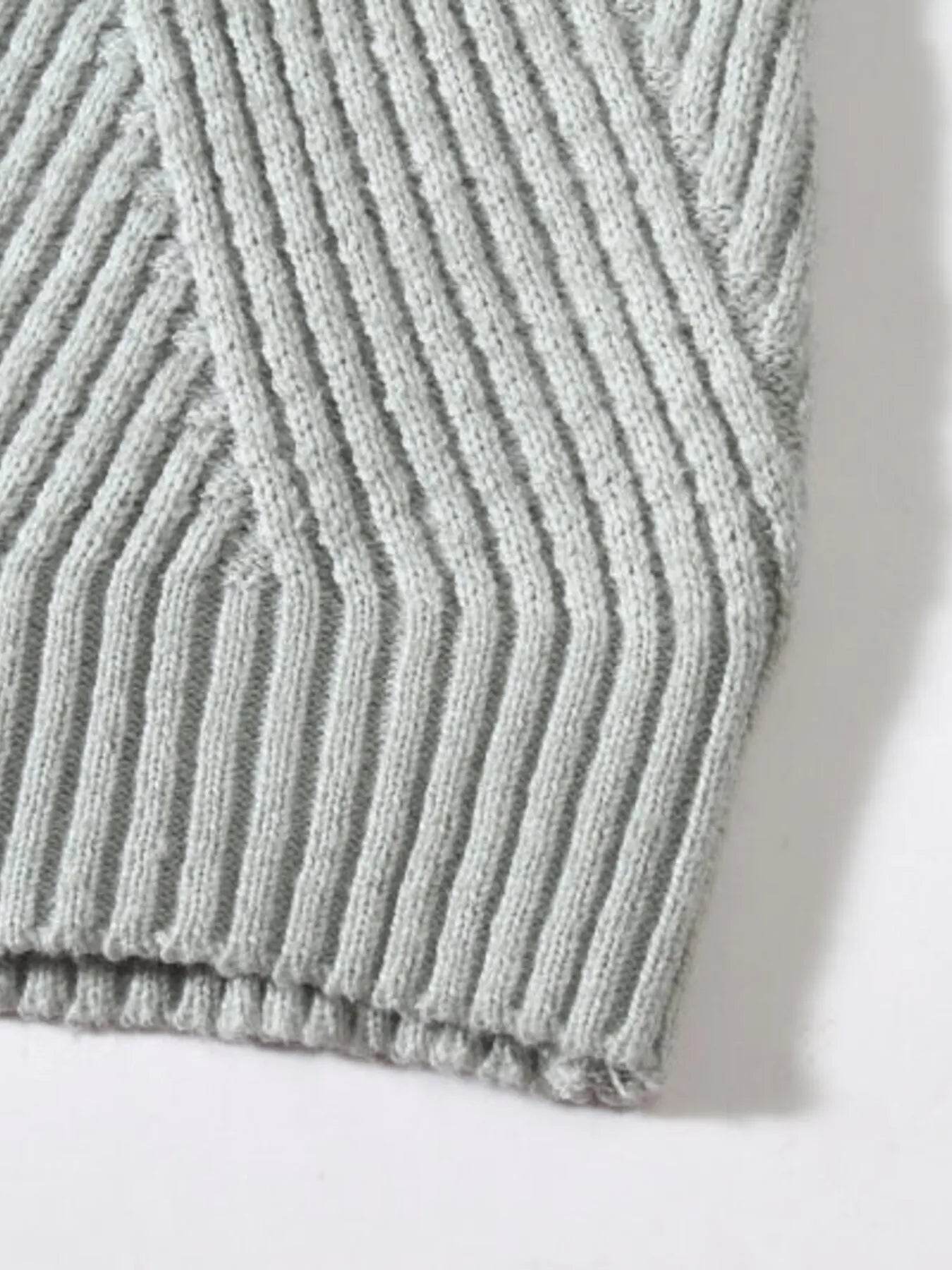 Men's Plus Size Ribbed Turtleneck Long Sleeve Sweater - Ultim8 Designs 4 U