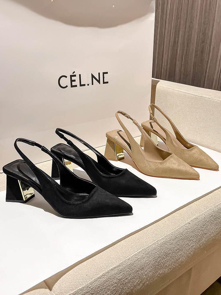 Pointed-toe Skinny Suede High Heel Pumps - Ultim8 Designs 4 U