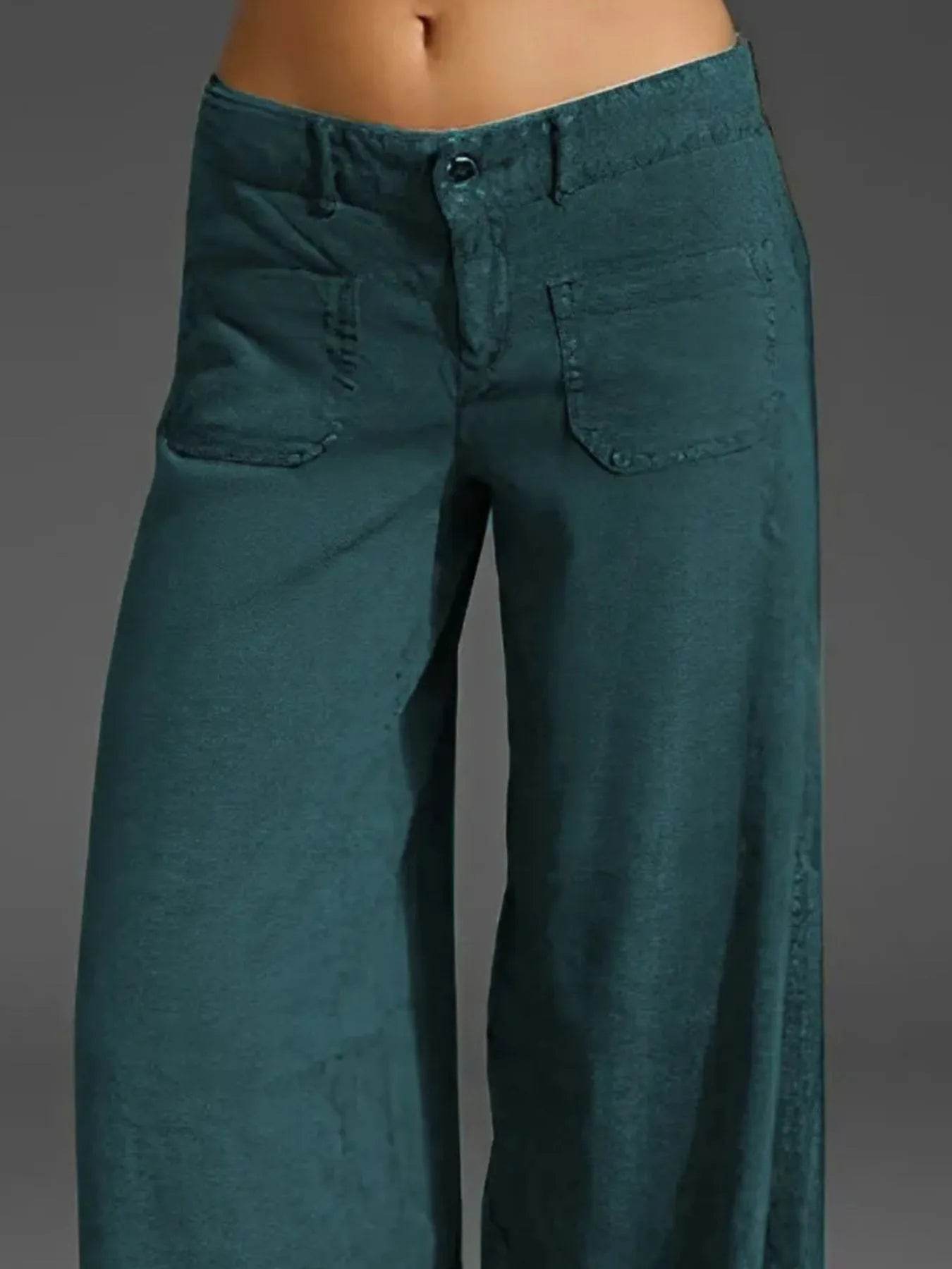 Full Size Wide Leg Pants with Pockets Plus Size - Ultim8 Designs 4 U