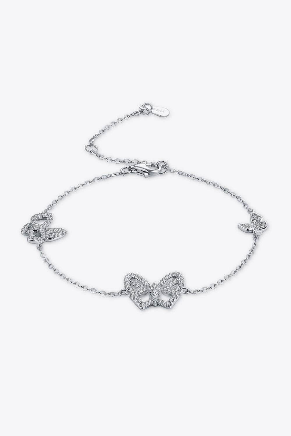 Moissanite Butterfly Shape Bracelet - Ultim8 Designs 4 U