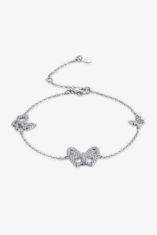 Moissanite Butterfly Shape Bracelet - Ultim8 Designs 4 U