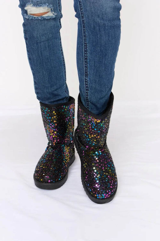 Forever Link Sequin Thermal Flat Boots - Ultim8 Designs 4 U