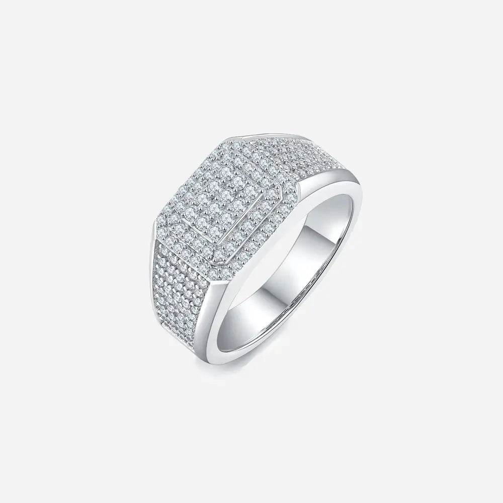 Moissanite 925 Sterling Silver Ring - Ultim8 Designs 4 U