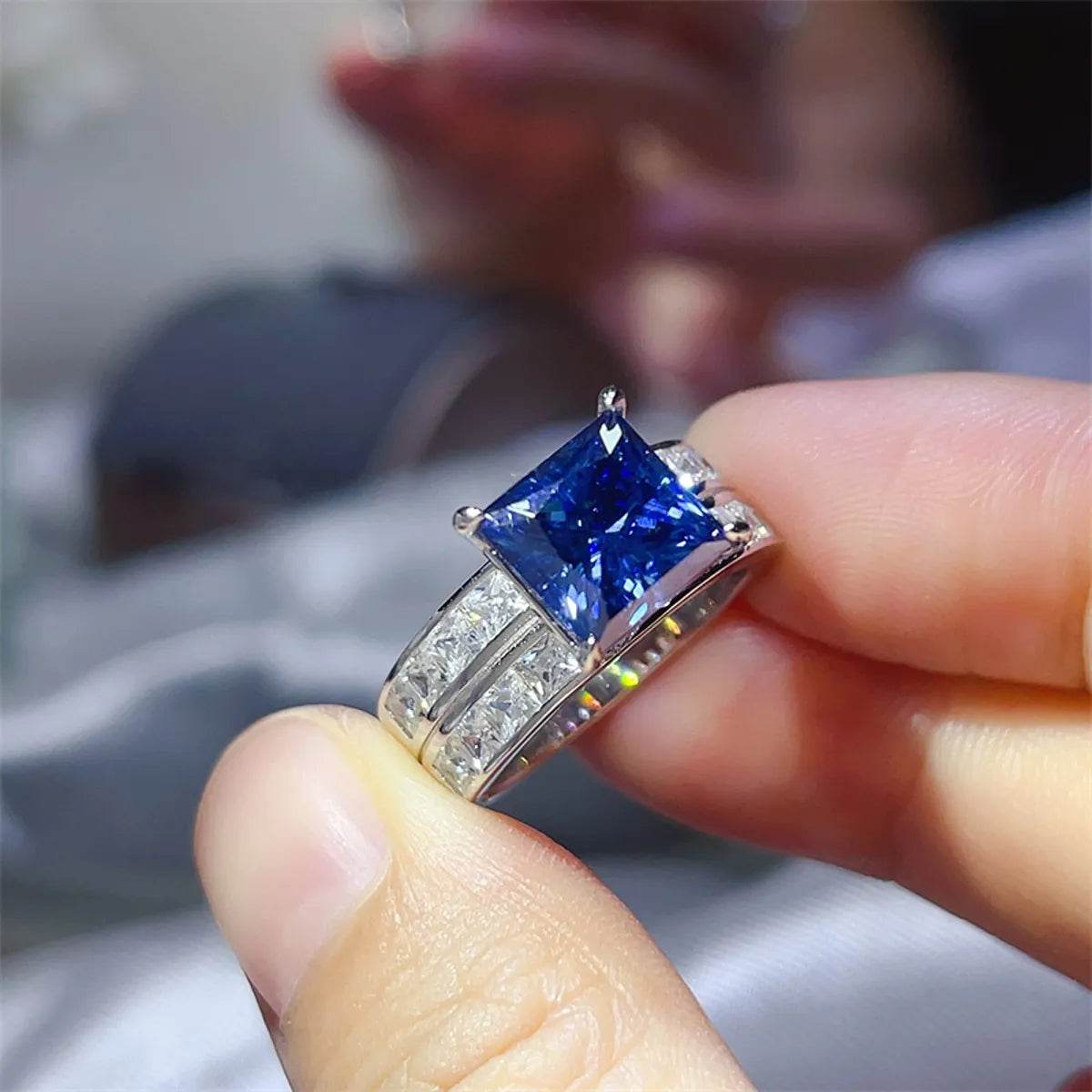 3 Carat Moissanite 925 Sterling Silver Ring - Ultim8 Designs 4 U