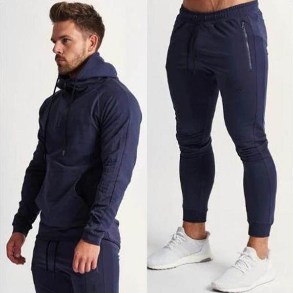 Men’s Hooded Leisure Sports Fitness Set – Comfortable & Breathable - Ultim8 Designs 4 U