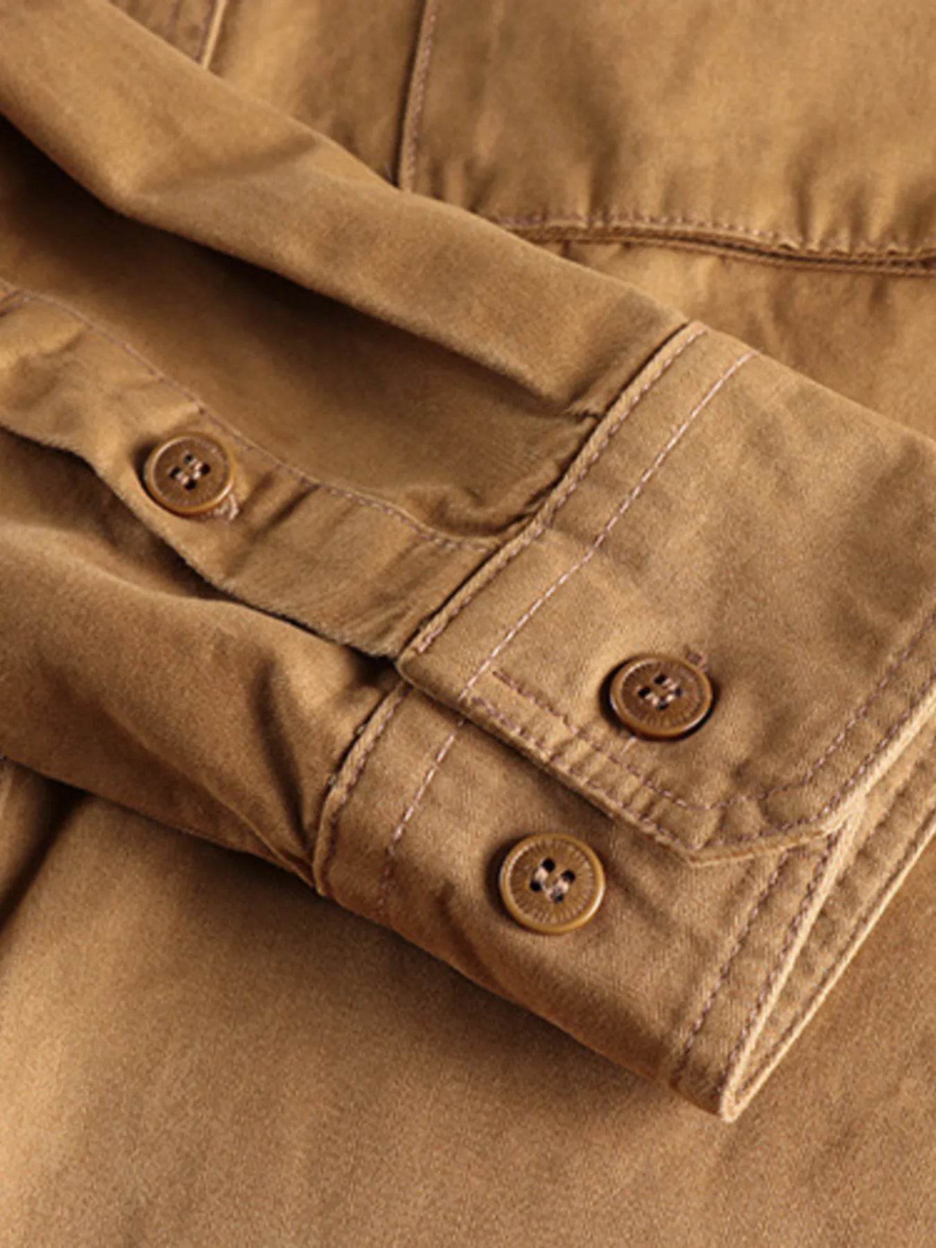 Men's Plus Size Button Up Shirt with Chest Pockets - Ultim8 Designs 4 U