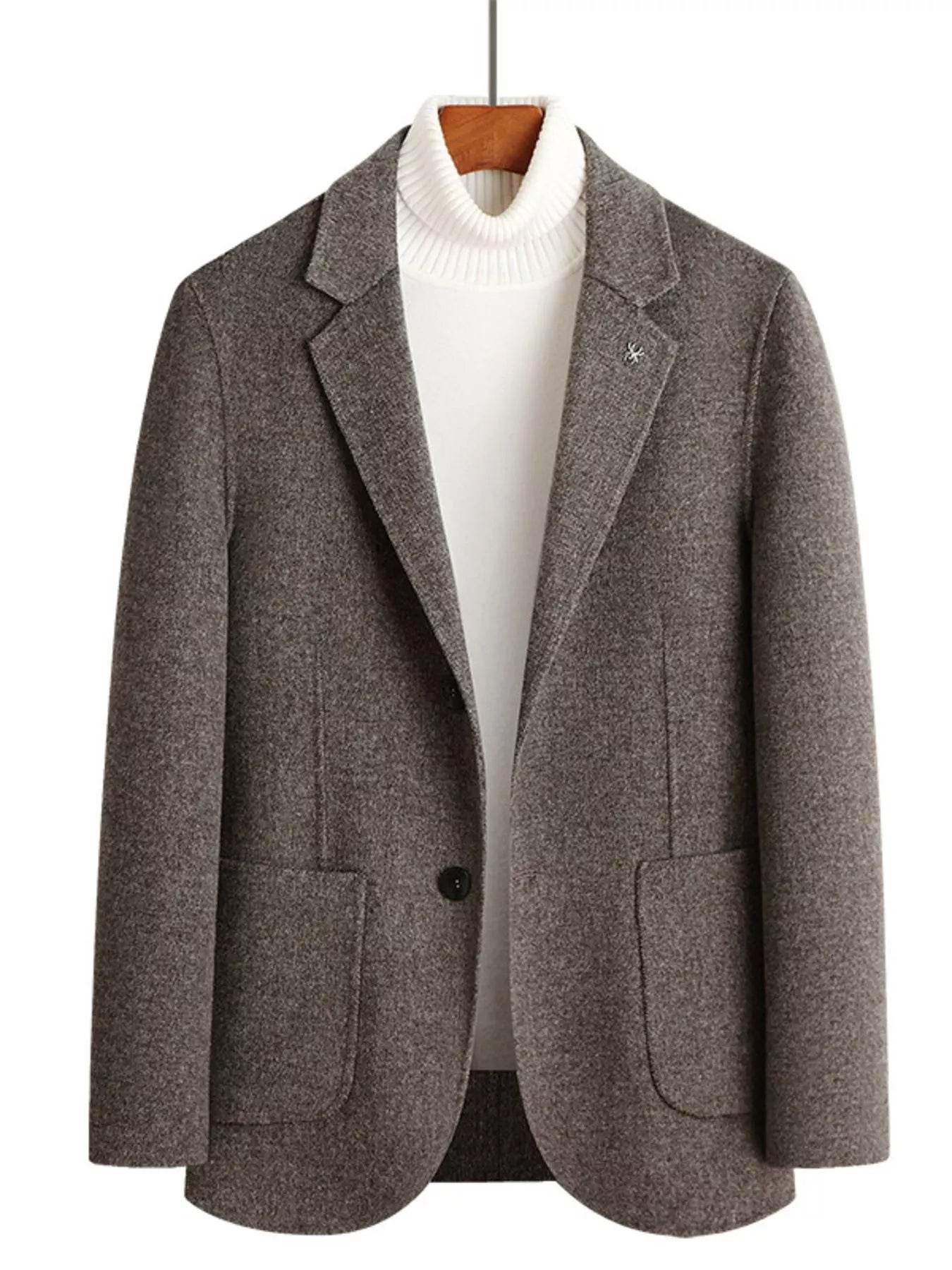 Men's Plus Size One Button Long Sleeve Blazer - Ultim8 Designs 4 U