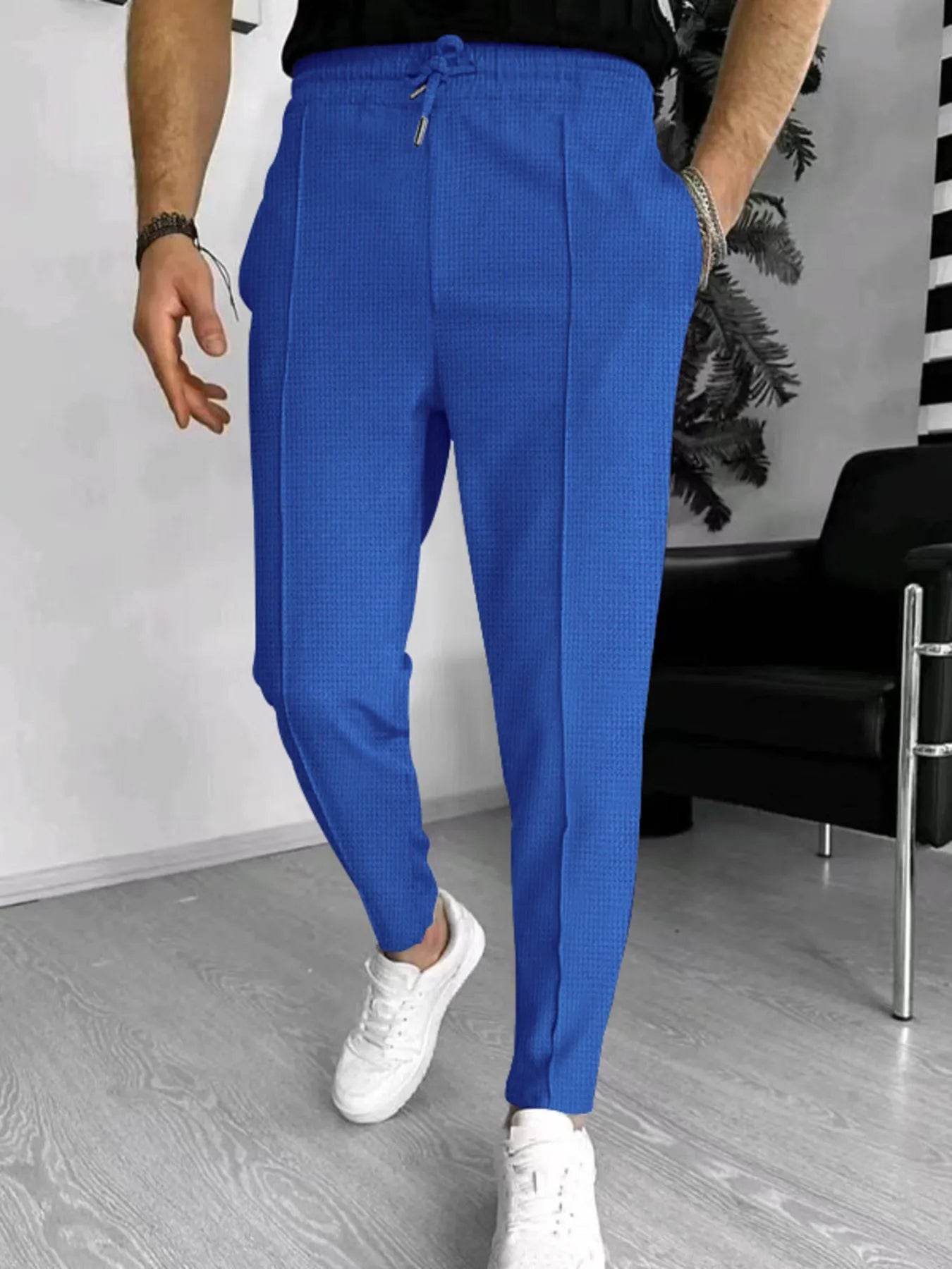 Men's Full Size Drawstring Casual Pants Plus Size - Ultim8 Designs 4 U
