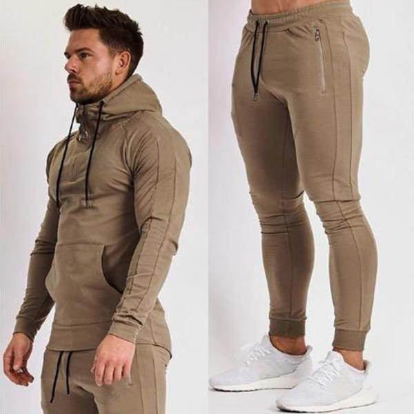 Men’s Hooded Leisure Sports Fitness Set – Comfortable & Breathable - Ultim8 Designs 4 U