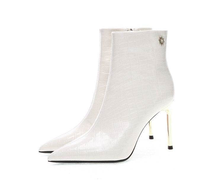 Pointed High Heels Patent Leather Stilettos - Ultim8 Designs 4 U