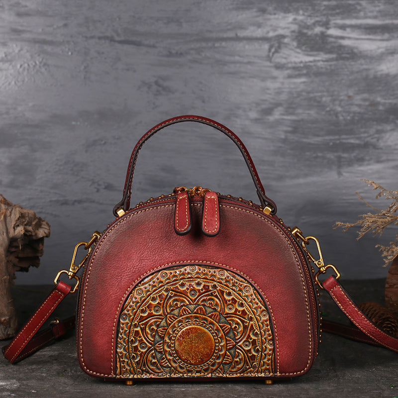 Handbags - Shoulder Bags - Vintage Leather Multi-Functional Suede Cowhide