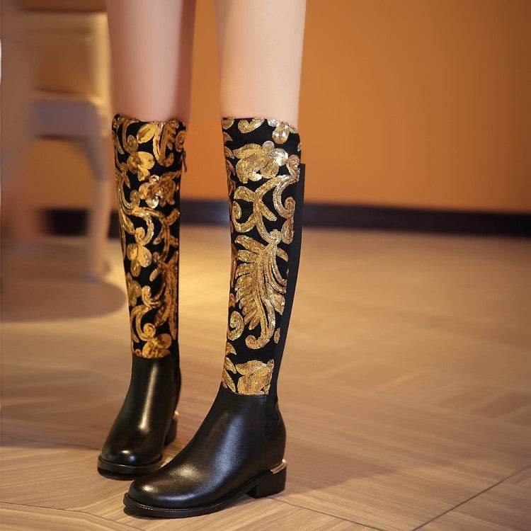 Knight boots cowhide leather boots - Ultim8 Designs 4 U