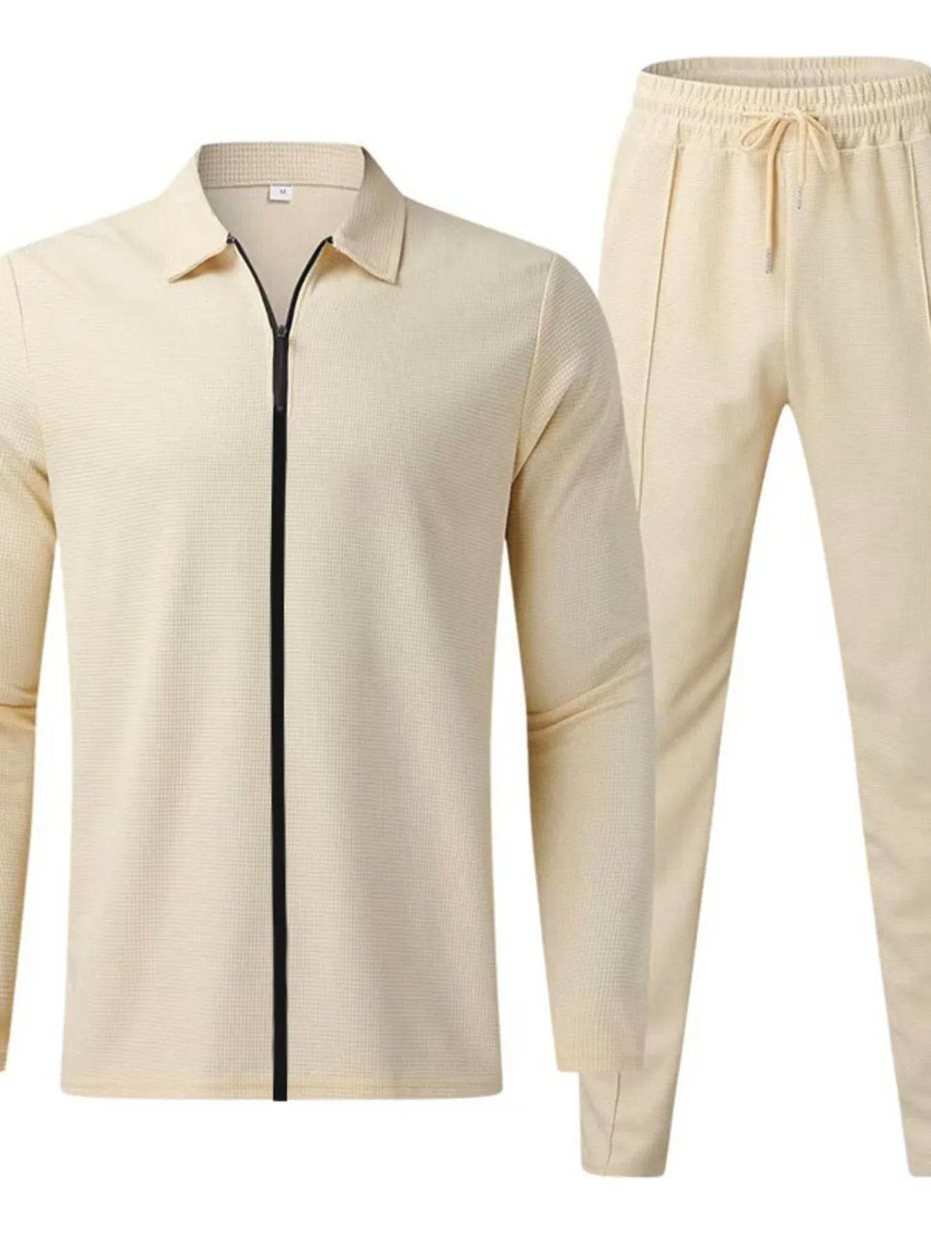 Men's Full Size Zip Up Top and Pants Set Plus Size - Ultim8 Designs 4 U
