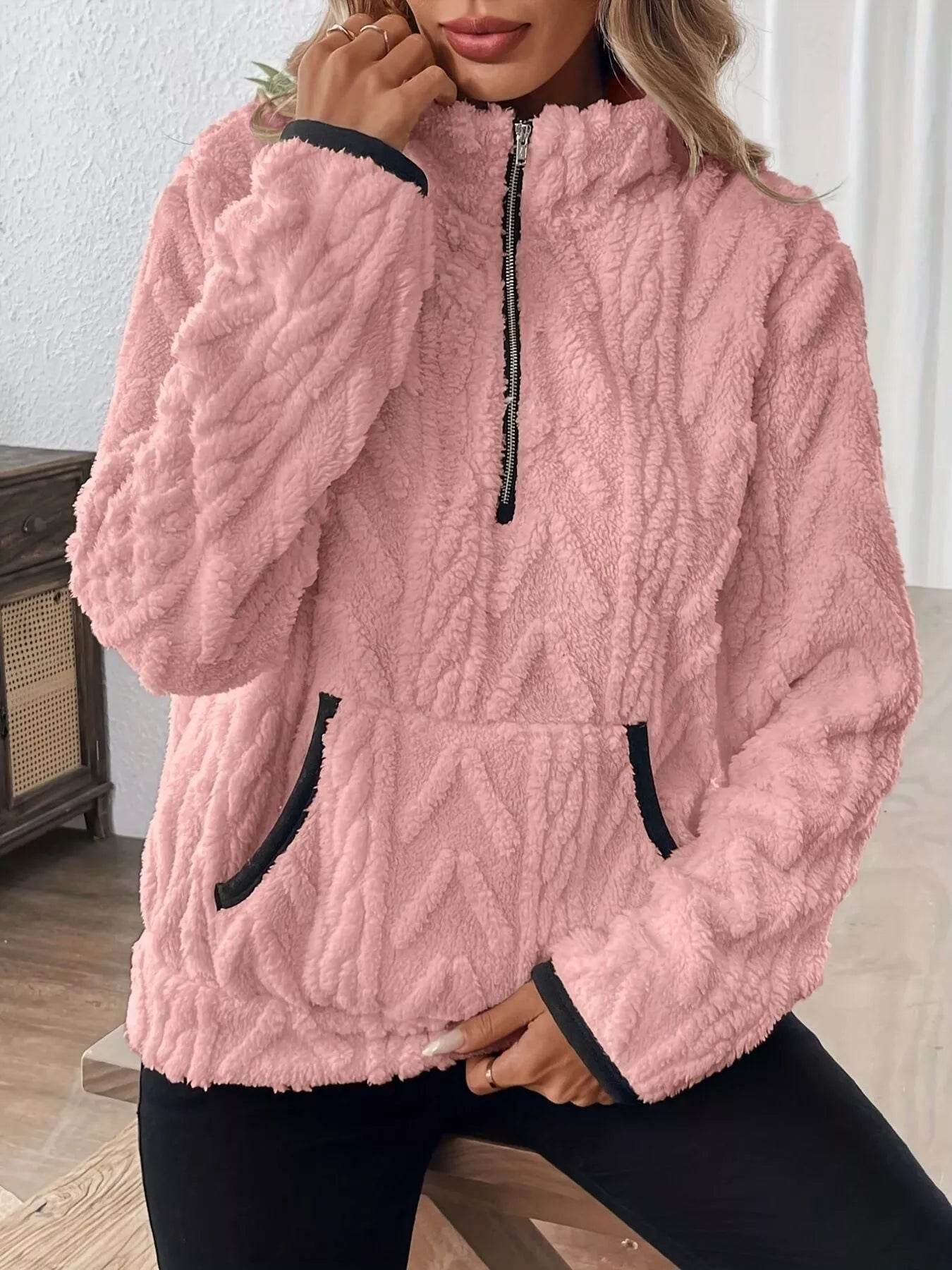 Half Zip Long Sleeve Sweatshirt - Ultim8 Designs 4 U