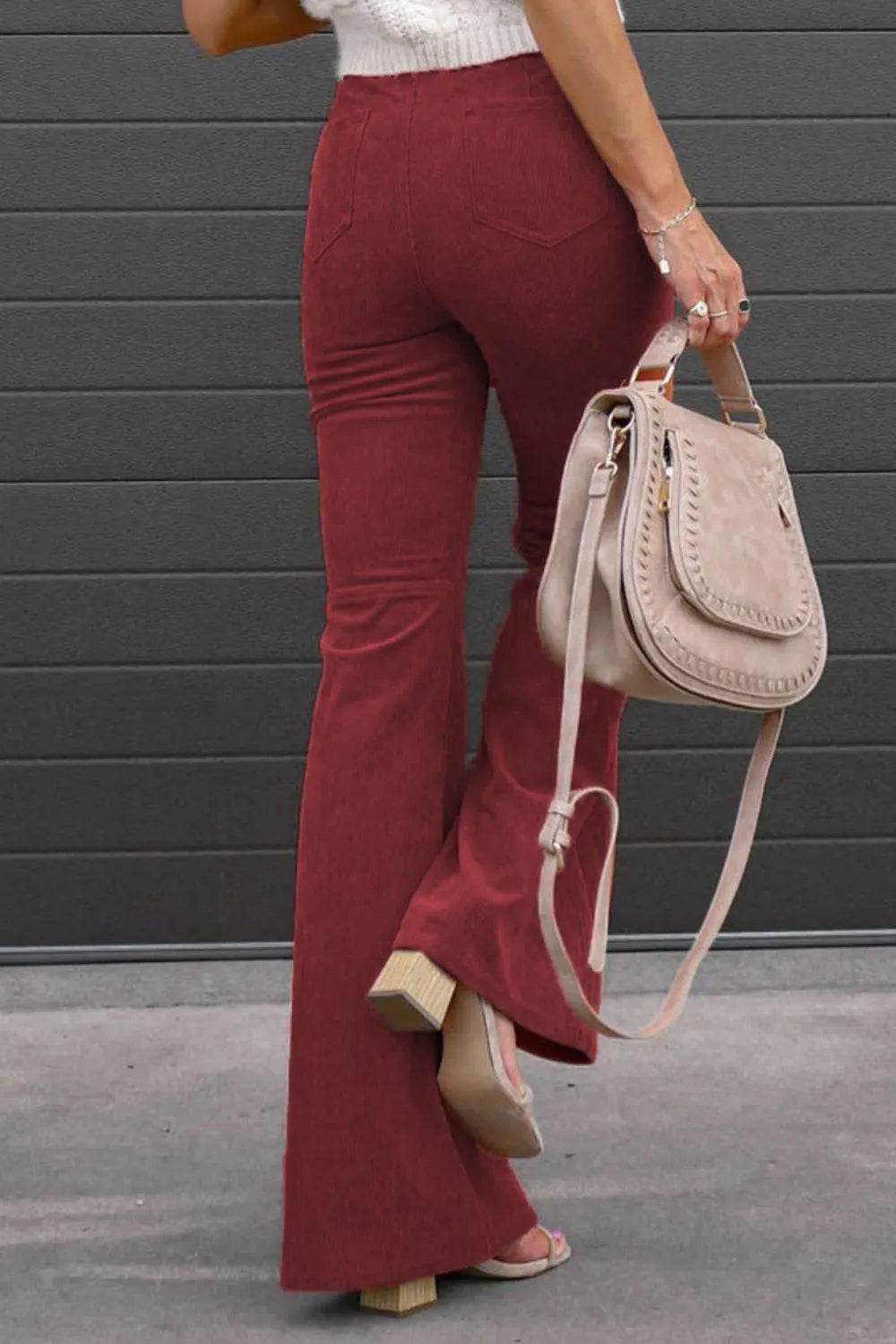 Full Size Hight Waist Bootcut Pants Plus Size - Ultim8 Designs 4 U