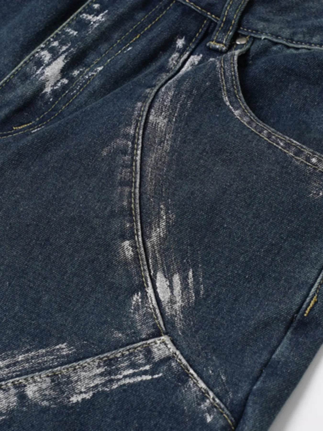 Men's Wash Wide Leg Jeans - Ultim8 Designs 4 U