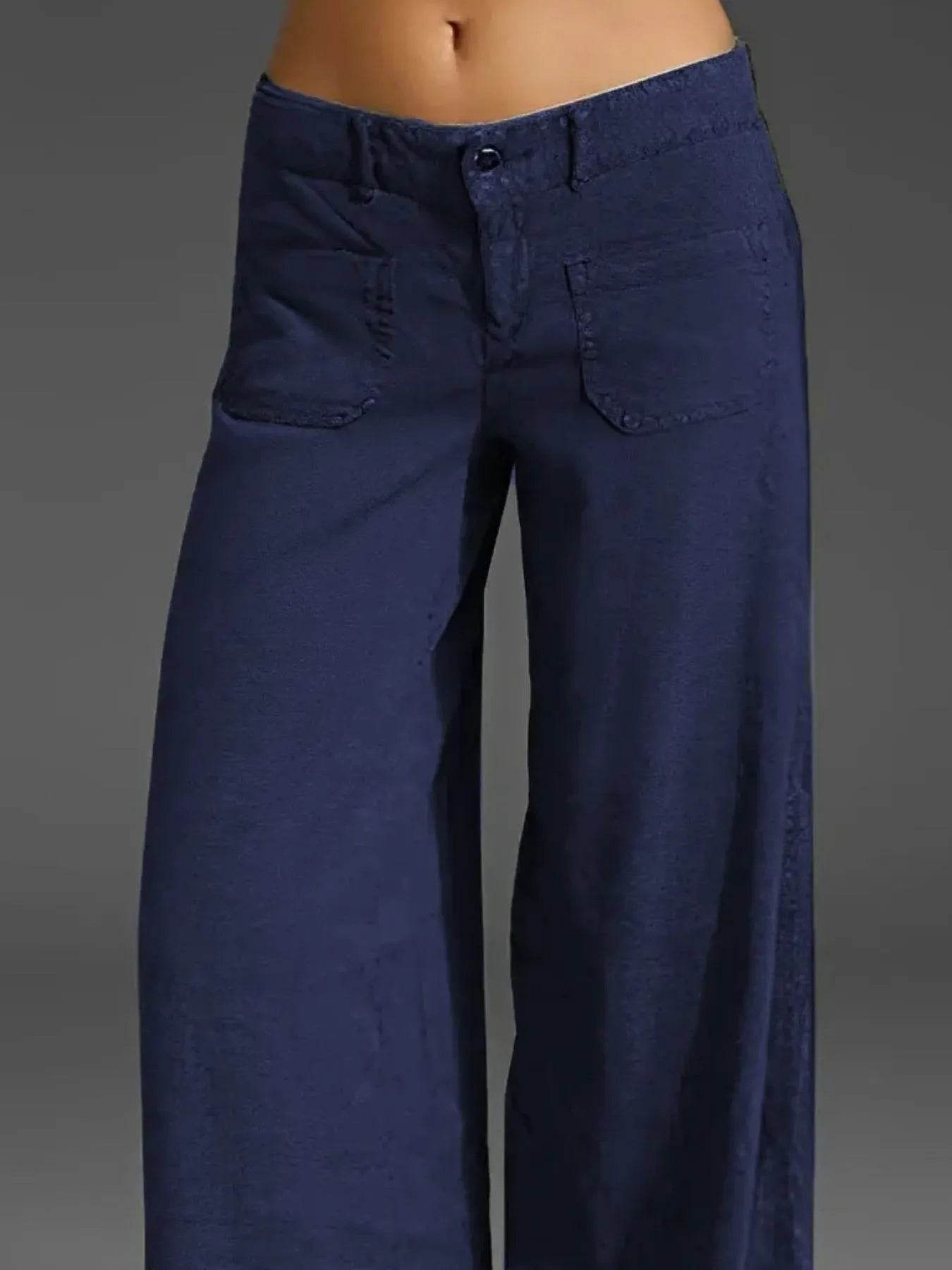 Full Size Wide Leg Pants with Pockets Plus Size - Ultim8 Designs 4 U