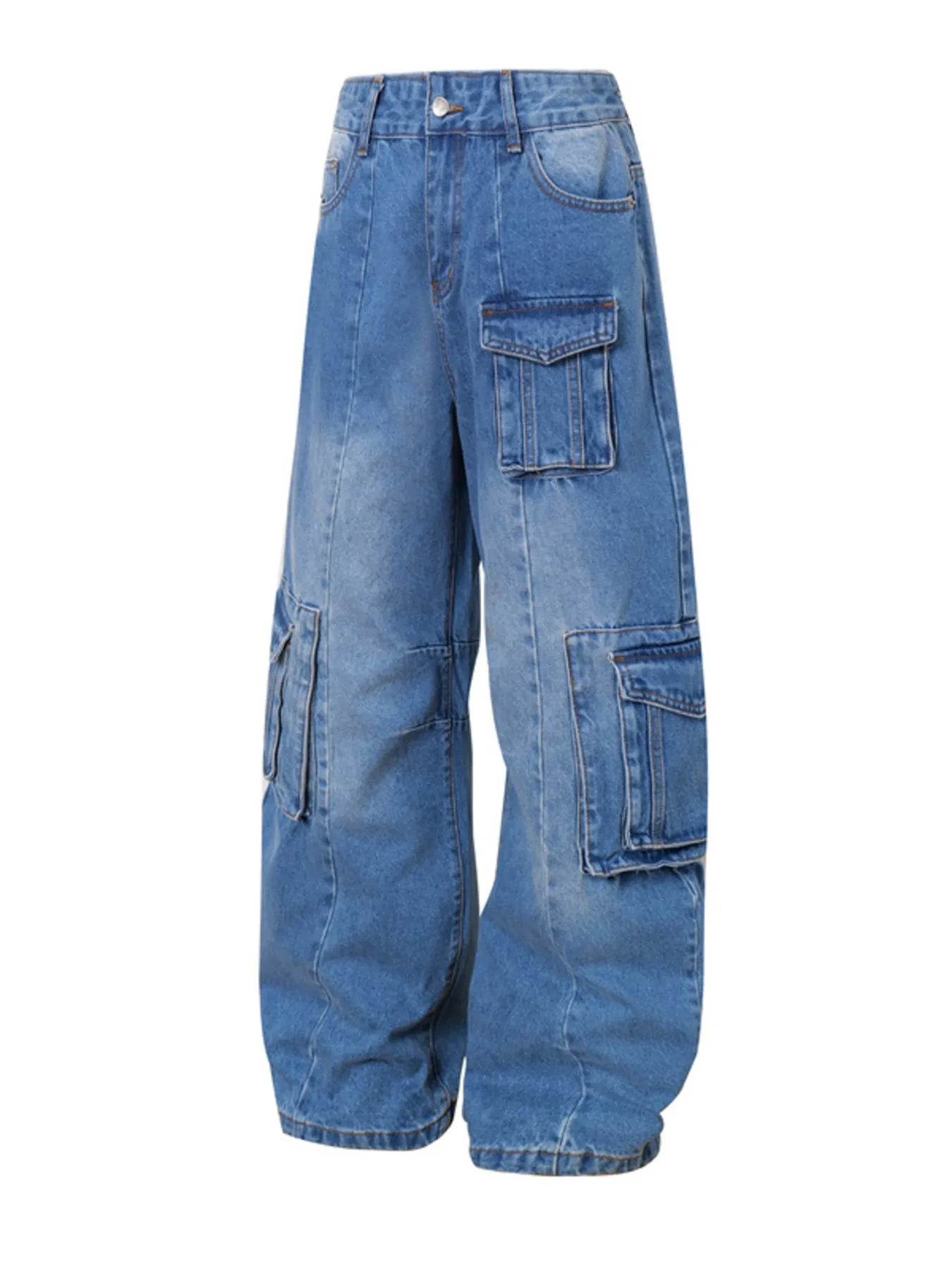Men's Wide Leg Cargo Jeans - Ultim8 Designs 4 U