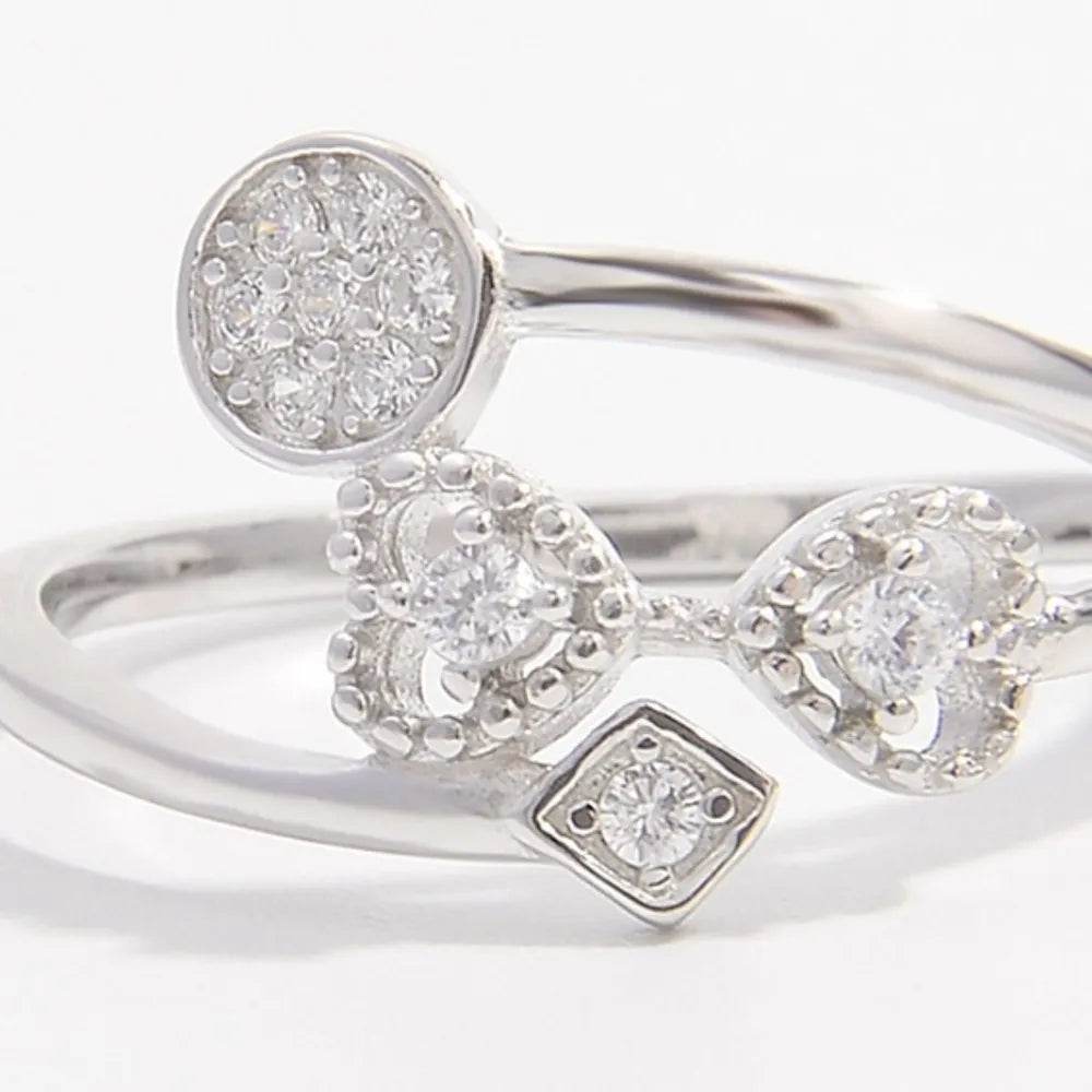 925 Sterling Silver Inlaid Zircon Ring - Ultim8 Designs 4 U