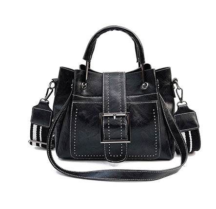 Double Leather Bucket Bag Handbag - Ultim8 Designs 4 U
