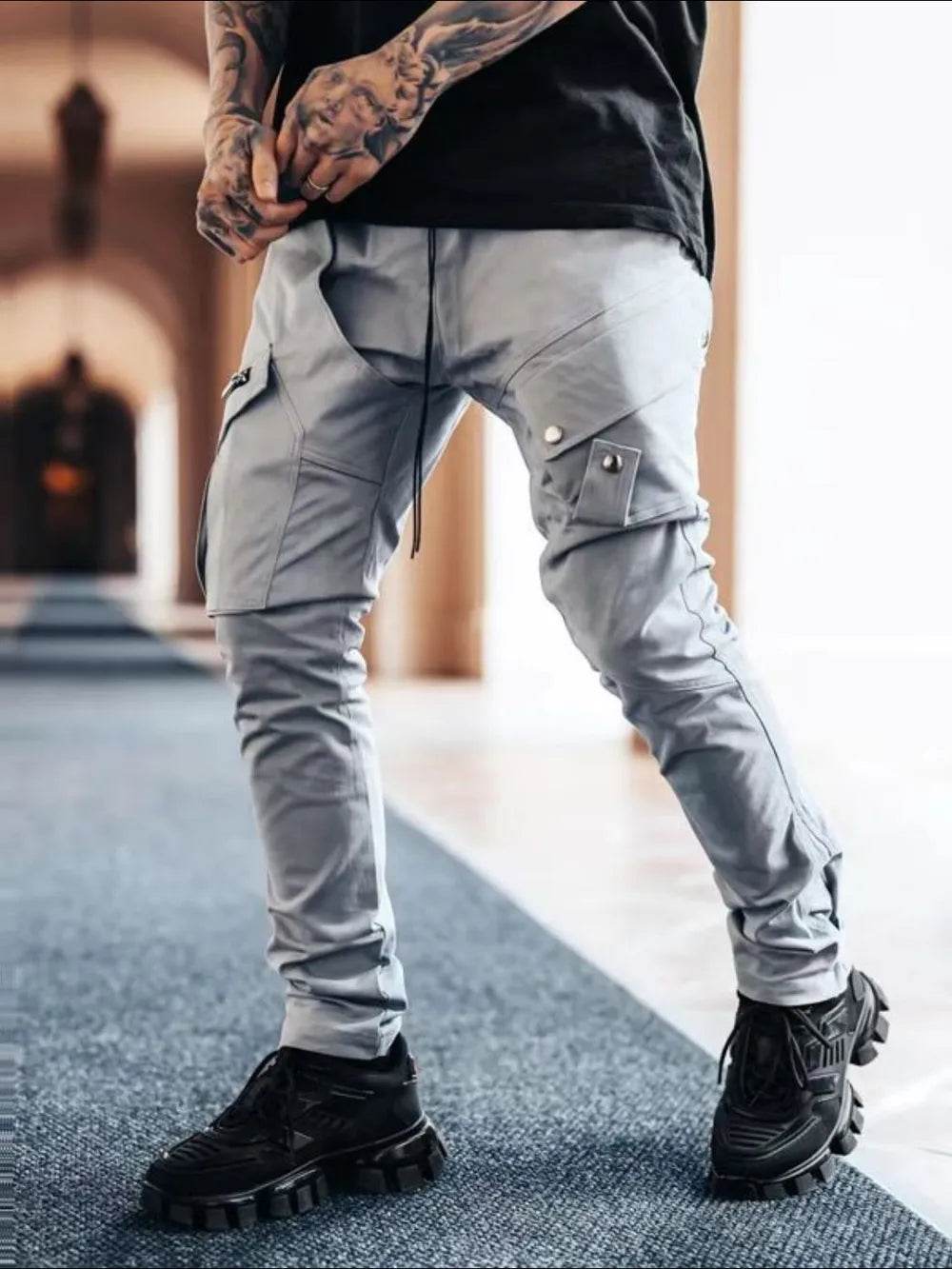 Men's Plus Size Pants with Cargo Pockets - Ultim8 Designs 4 U