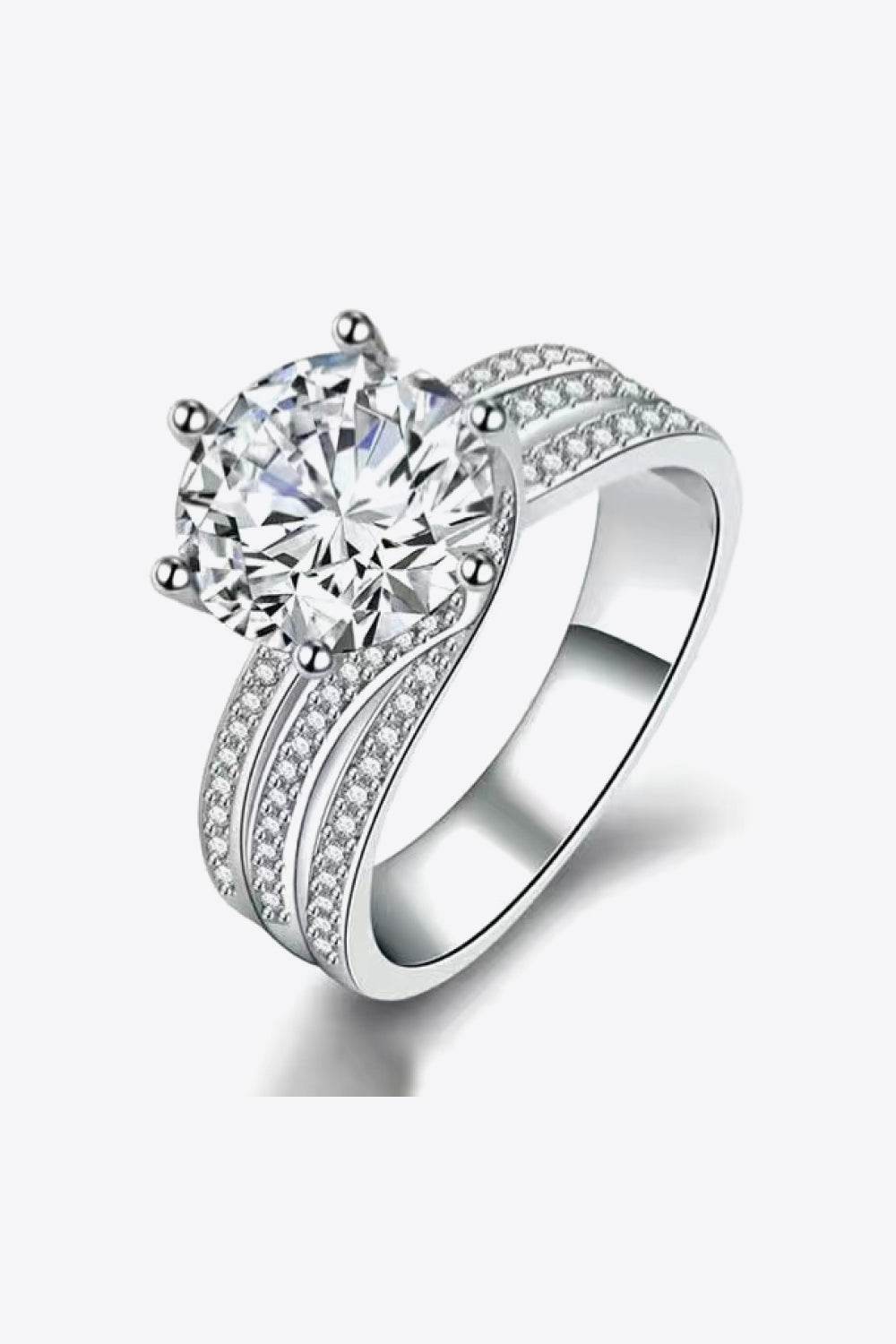 Adored 3 Carat Moissanite Three-Layer Ring - Ultim8 Designs 4 U