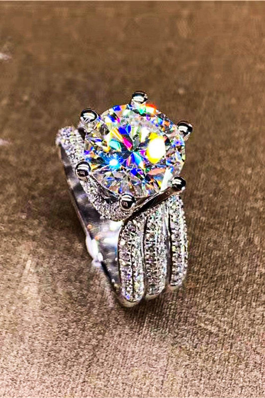 Adored 3 Carat Moissanite Three-Layer Ring - Ultim8 Designs 4 U