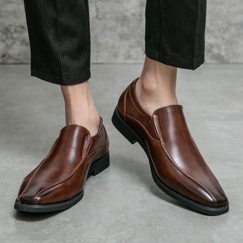 Men's Shoes Patent Leather Casual Pointed Leather Shoes Studio Set Leather - Ultim8 Designs 4 U