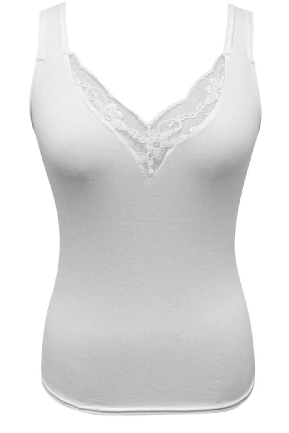 Full Size Lace Detail V-Neck Tank Plus Size - Ultim8 Designs 4 U
