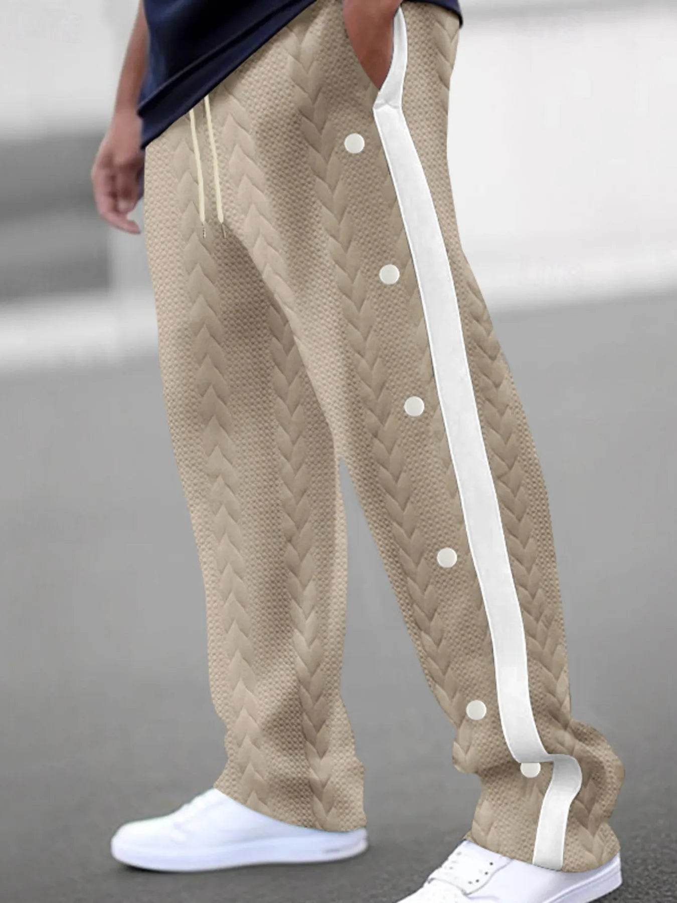 Men's Full Size Textured Drawstring Pants Plus Size - Ultim8 Designs 4 U