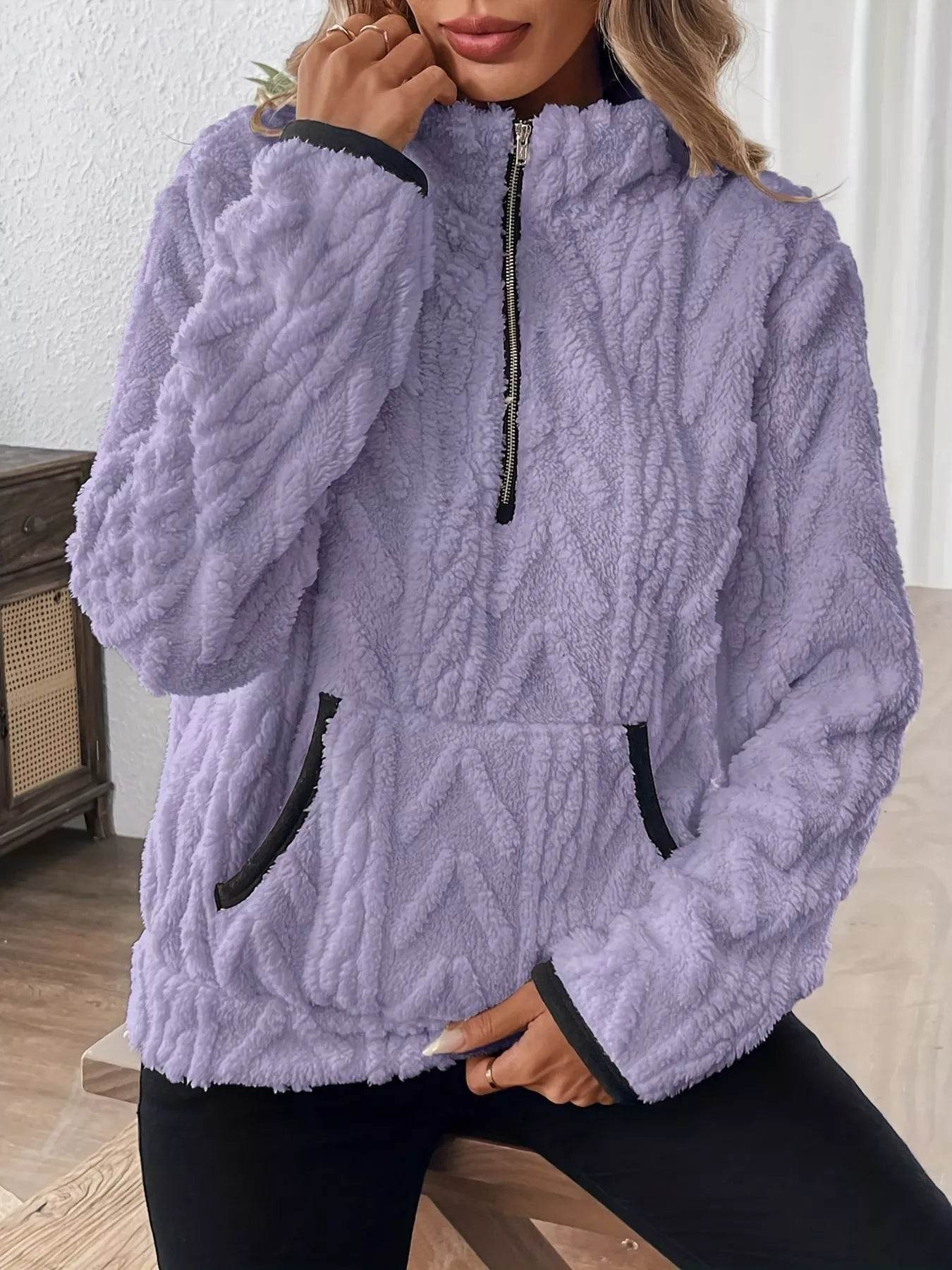 Half Zip Long Sleeve Sweatshirt - Ultim8 Designs 4 U