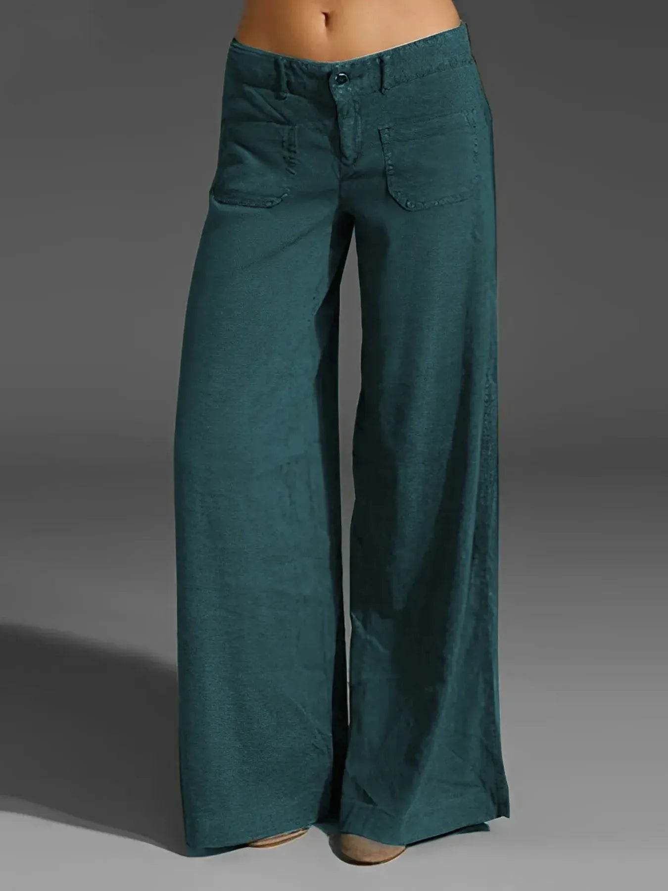 Full Size Wide Leg Pants with Pockets Plus Size - Ultim8 Designs 4 U