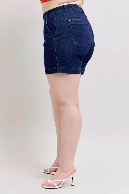 Judy Blue Plus Size High Waist Denim Shorts - Ultim8 Designs 4 U
