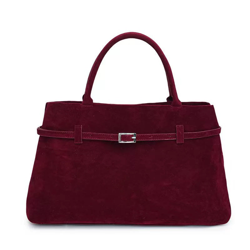 Handbags - Tote Bags - Faux Suede Brown Large Capacity Shoulder