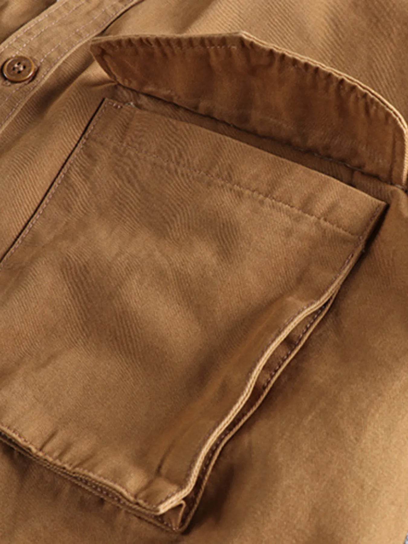 Men's Plus Size Button Up Shirt with Chest Pockets - Ultim8 Designs 4 U