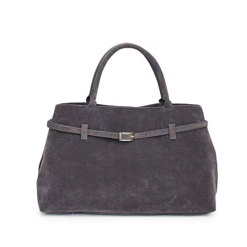 Handbags - Tote Bags - Faux Suede Brown Large Capacity Shoulder