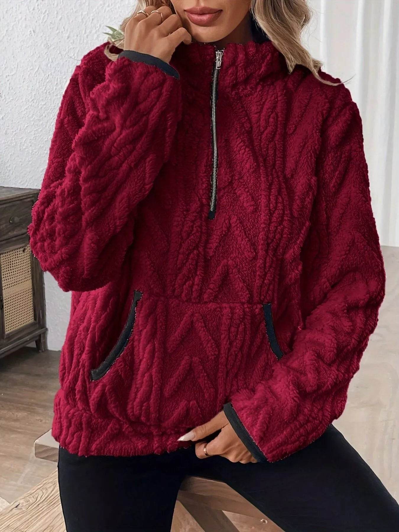 Half Zip Long Sleeve Sweatshirt - Ultim8 Designs 4 U