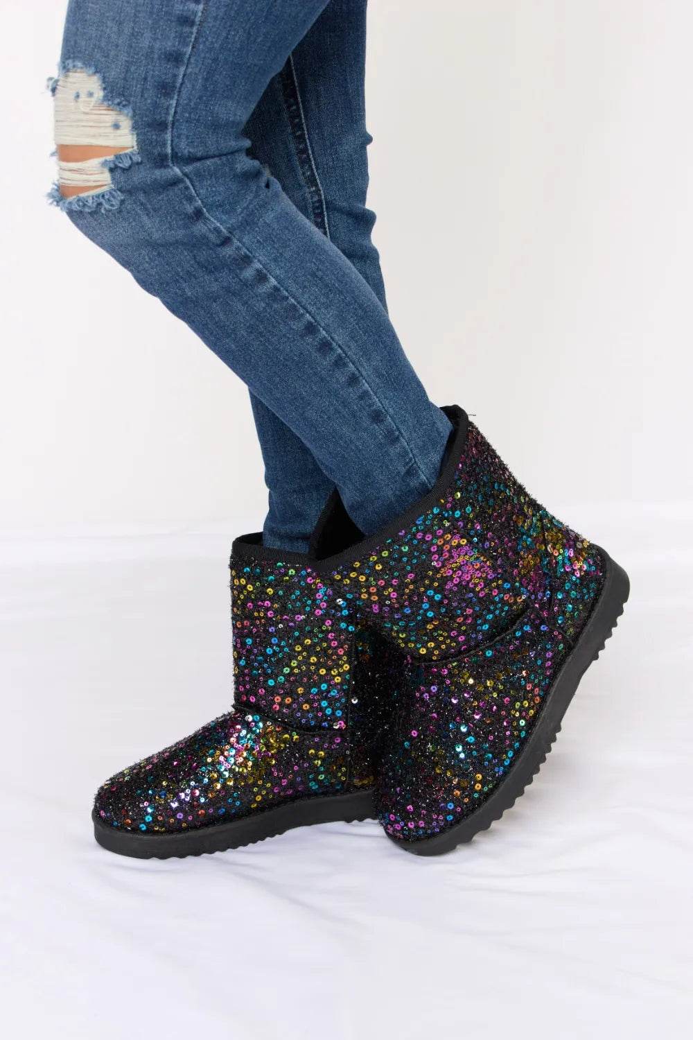 Forever Link Sequin Thermal Flat Boots - Ultim8 Designs 4 U