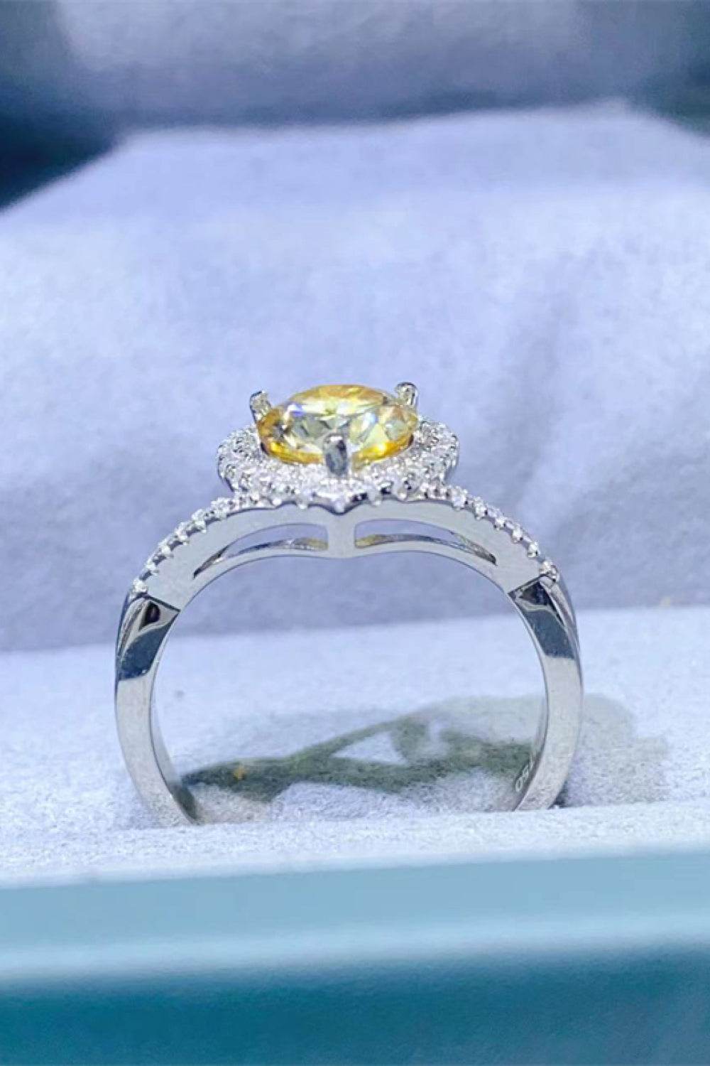 Adored 1 Carat Moissanite 925 Sterling Silver Heart Ring - Ultim8 Designs 4 U