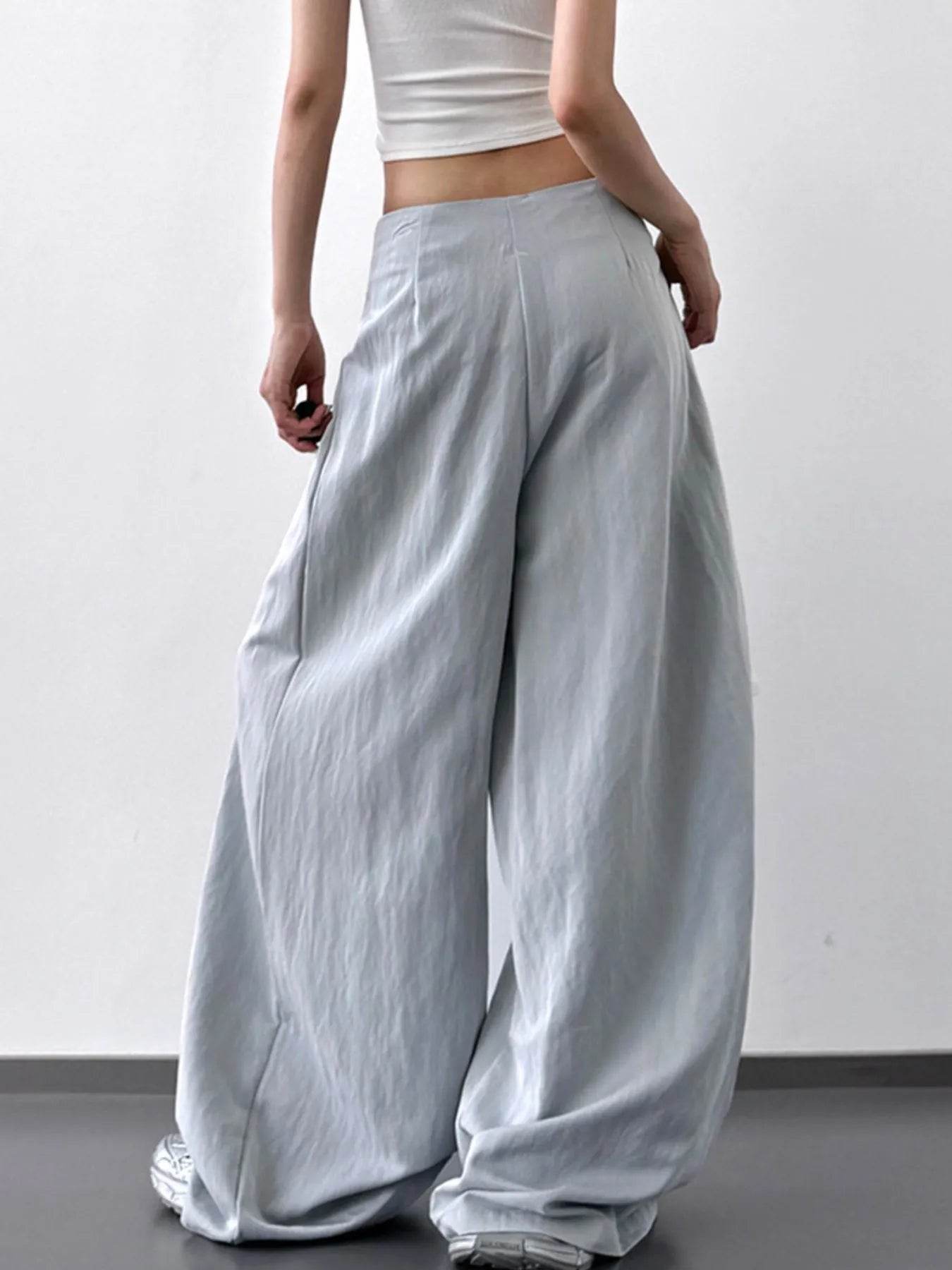Lace Detail Wide Leg Pants - Ultim8 Designs 4 U