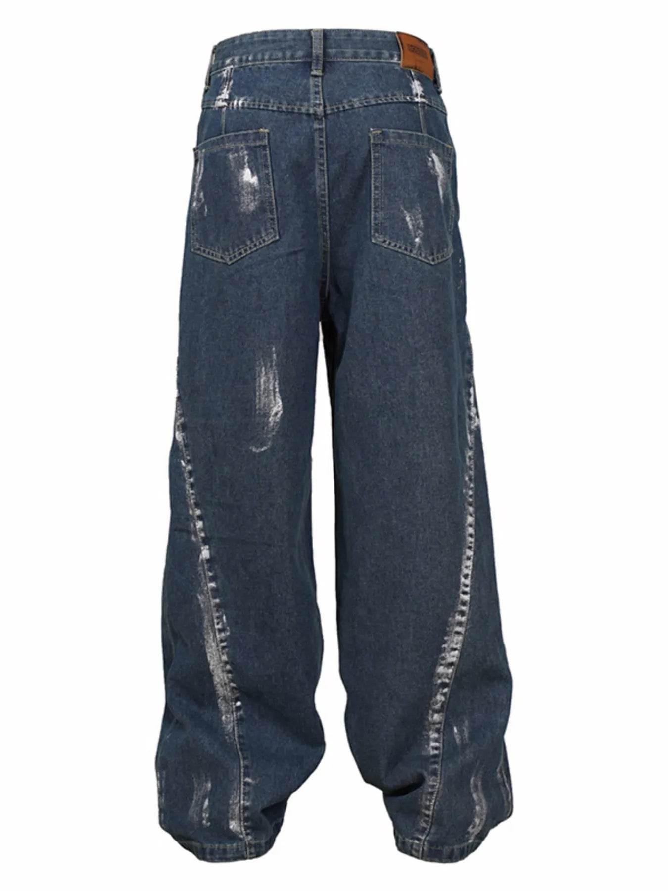 Men's Wash Wide Leg Jeans - Ultim8 Designs 4 U