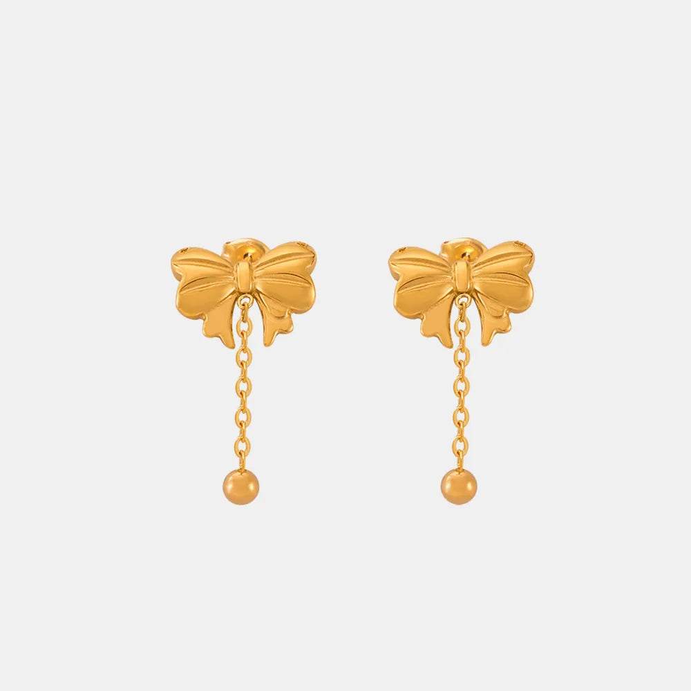 Titanium Steel Bow Earrings - Ultim8 Designs 4 U