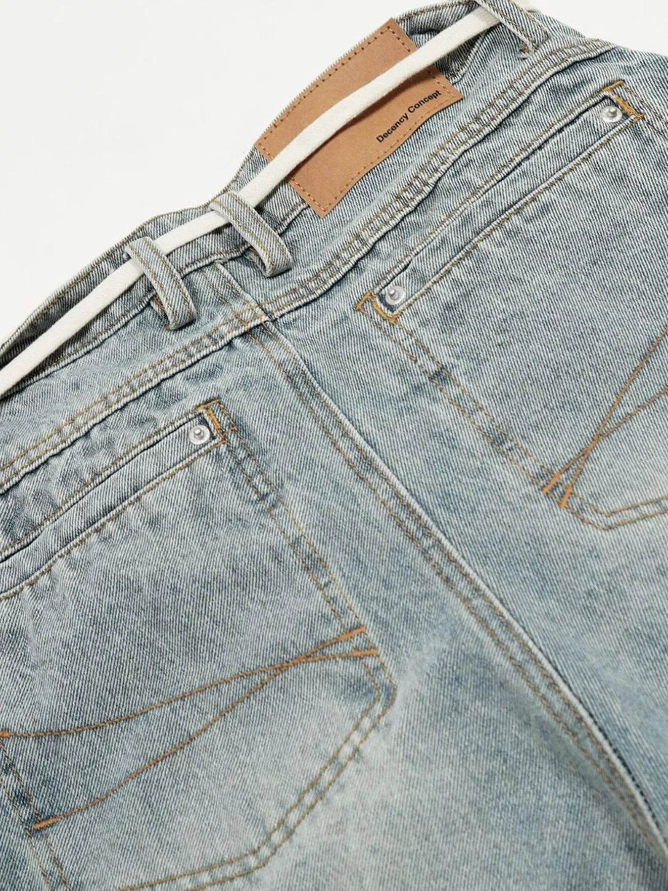 Men's Wash Wide Leg Jeans - Ultim8 Designs 4 U