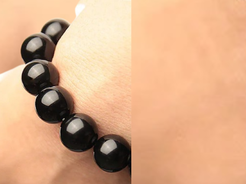 Jewelry - Bracelets - Natural Rainbow Eye Obsidian Unisex