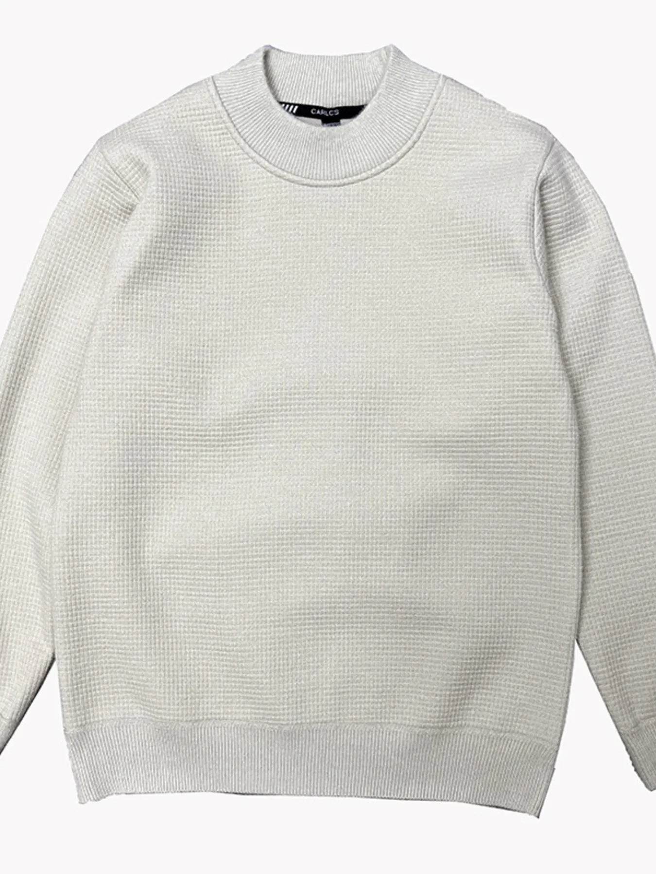 Men's Textured Long Sleeve Sweater - Ultim8 Designs 4 U